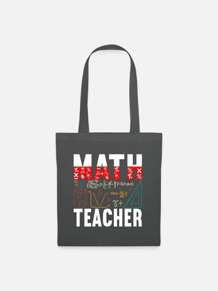 Mathe Mathelehrer - Stoffbeutel - Graphite