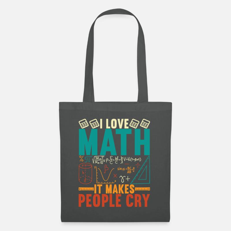 Mathe Mathelehrer - Stoffbeutel - Graphite