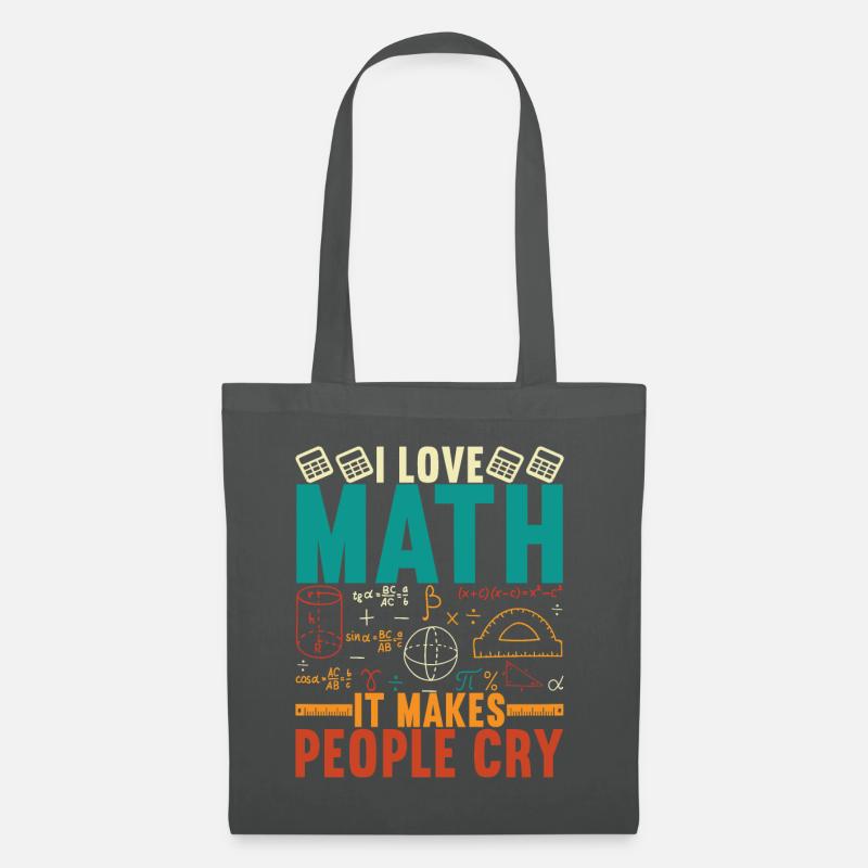 Mathe Mathelehrer - Stoffbeutel - Graphite