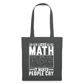 Mathe Mathelehrer - Stoffbeutel - Graphite - Vorne