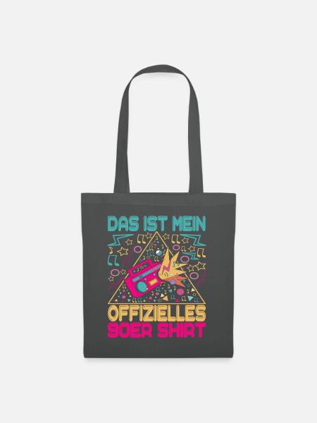 90er Jahre 90s 90er Party - Stoffbeutel - Graphite