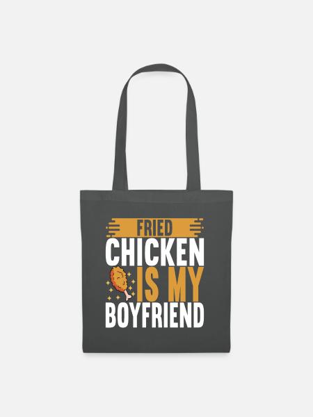 Fried Chicken Fast Food - Stoffbeutel - Graphite