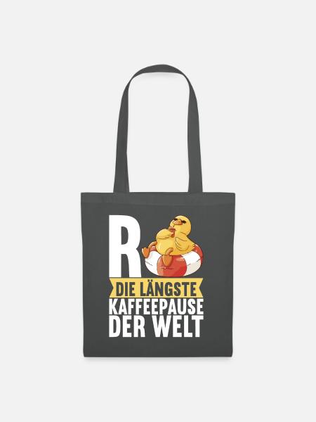 Ruhestand Rentner - Stoffbeutel - Graphite