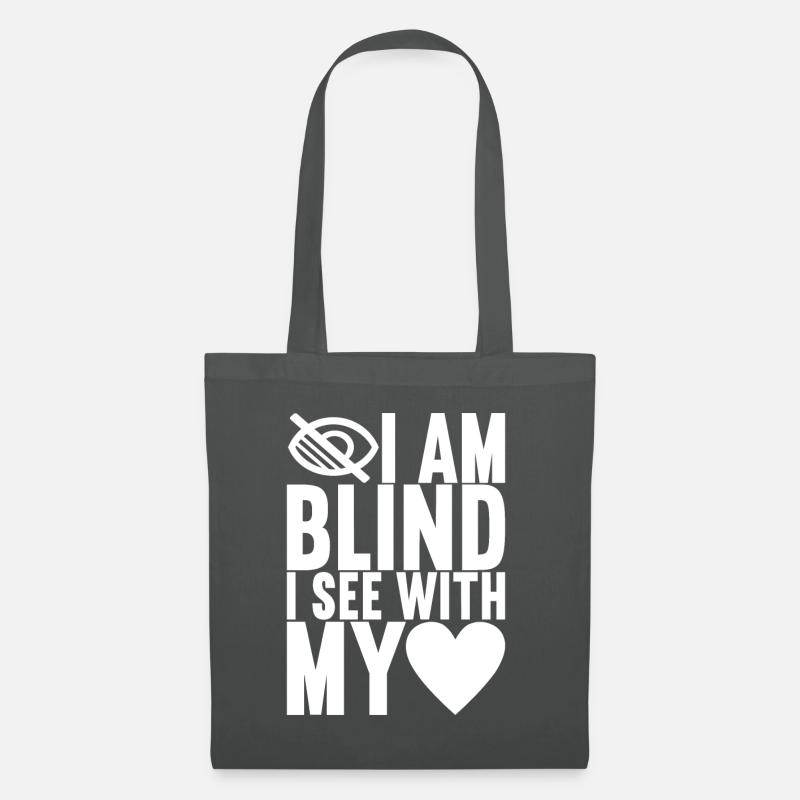 Blind Sehbehinderung - Stoffbeutel - Graphite