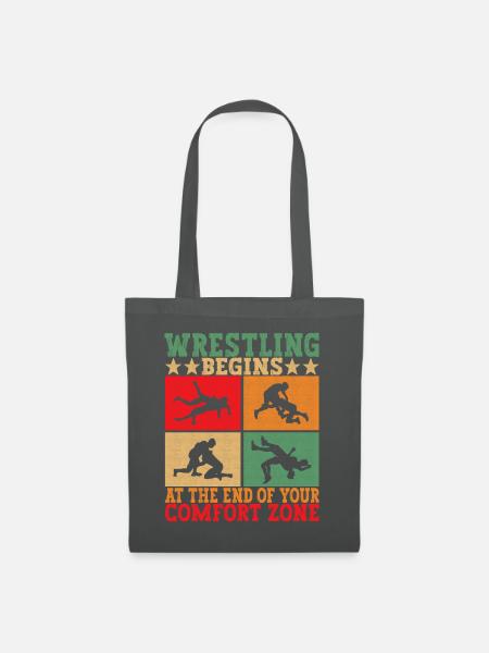 Wrestling Ringen Ringer - Stoffbeutel - Graphite
