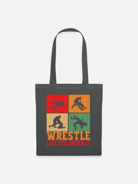 Wrestling Ringen Ringer - Stoffbeutel - Graphite