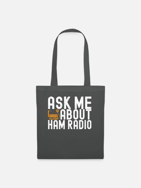 Ham Radio Ham Funker - Stoffbeutel - Graphite