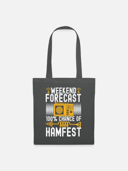 Ham Radio Ham Funker - Stoffbeutel - Graphite