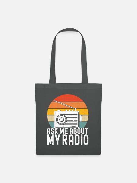 Ham Radio Ham Funker - Stoffbeutel - Graphite