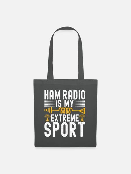 Ham Radio Ham Funker - Stoffbeutel - Graphite