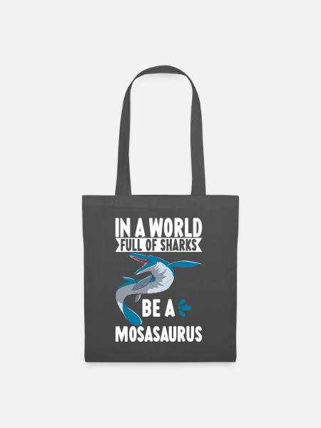 Mosasaurus Dinosaurier - Stoffbeutel - Graphite