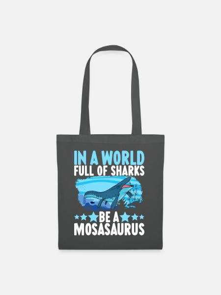Mosasaurus Dinosaurier - Stoffbeutel - Graphite