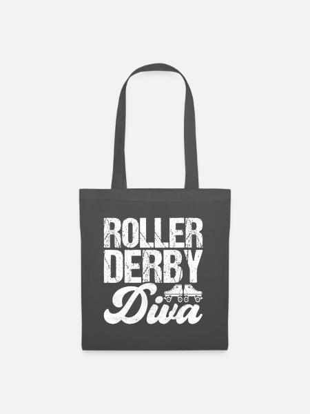 Roller Derby - Stoffbeutel - Graphite