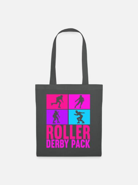 Roller Derby - Stoffbeutel - Graphite