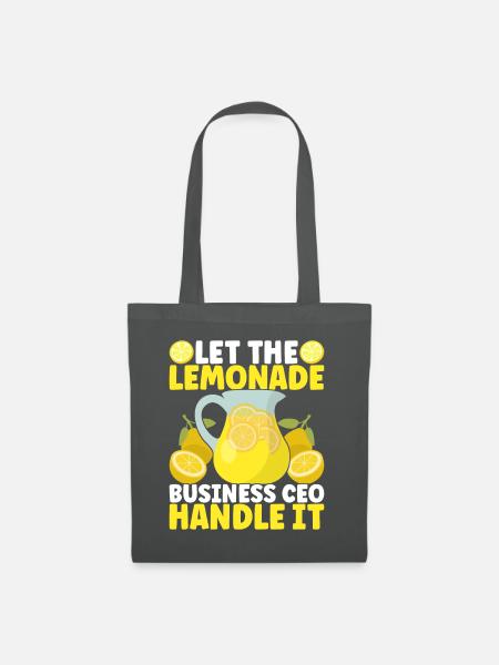 Limonade Limonadenstand - Stoffbeutel - Graphite