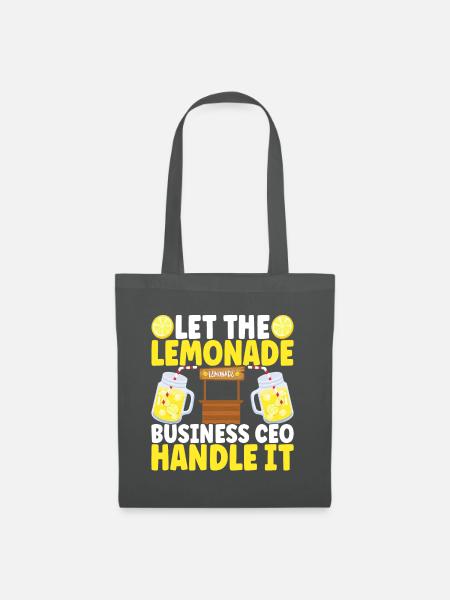 Limonade Limonadenstand - Stoffbeutel - Graphite