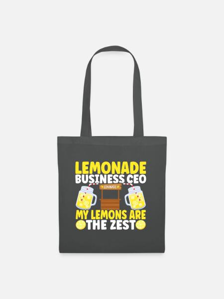 Limonade Limonadenstand - Stoffbeutel - Graphite