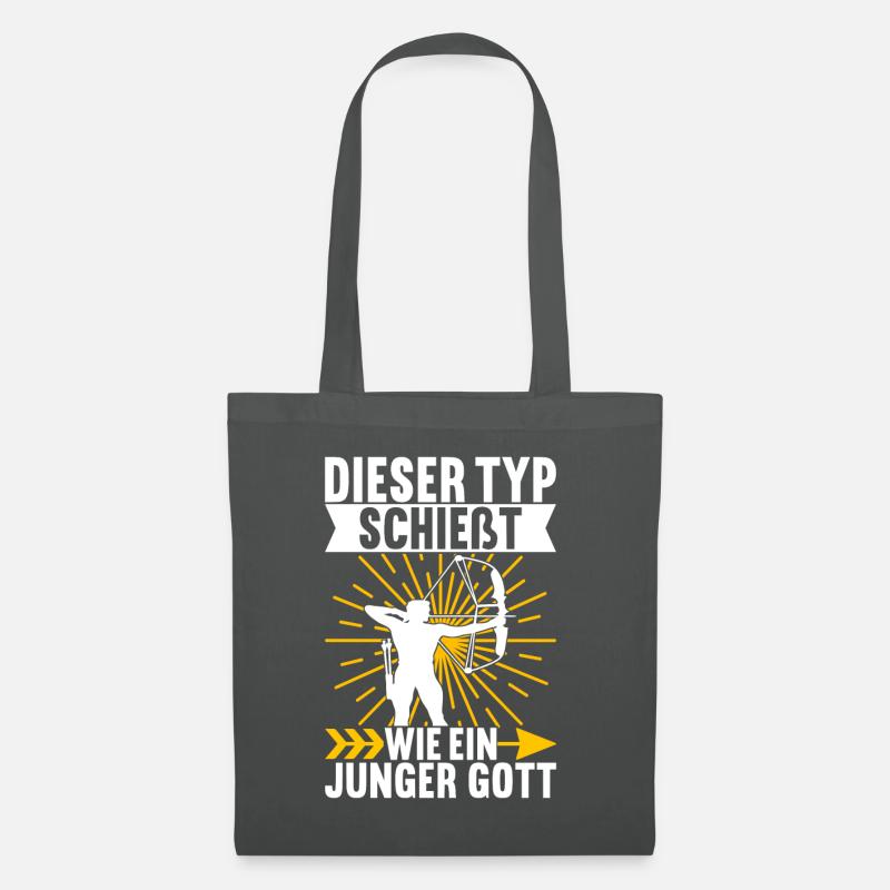 Bogenschießen Bogenschütze - Stoffbeutel - Graphite