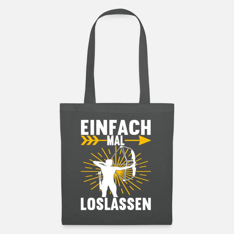 Bogenschießen Bogenschütze - Stoffbeutel - Graphite