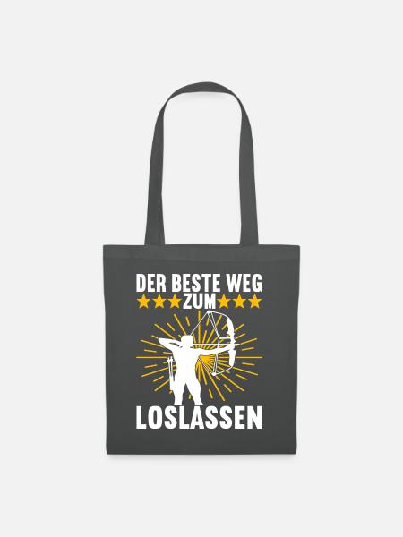 Bogenschießen Bogenschütze - Stoffbeutel - Graphite