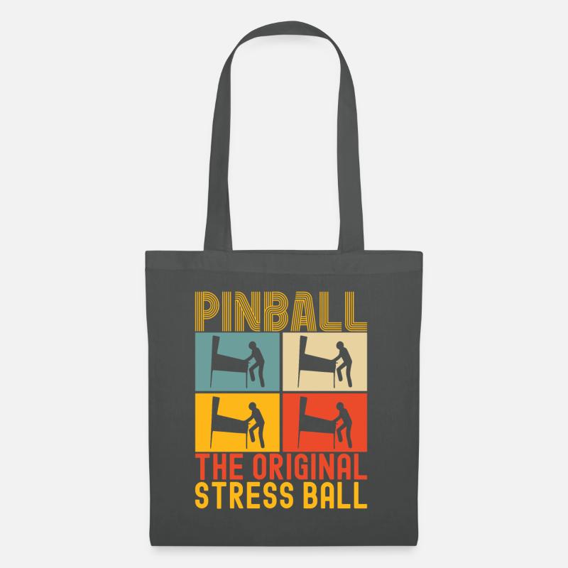 Pinball Flipper - Stoffbeutel - Graphite