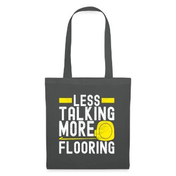 Tiler Floor Layer - Tote Bag - graphite grey - Front