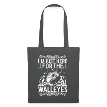 Walleye Fishing Angler - Stoffbeutel - Graphite - Vorne