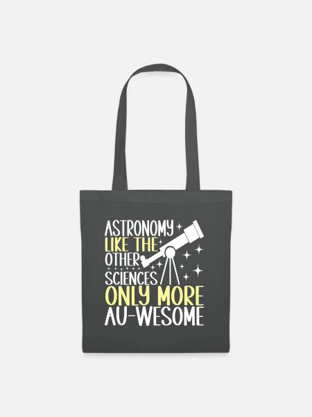 Astronom Astronomie - Stoffbeutel - Graphite