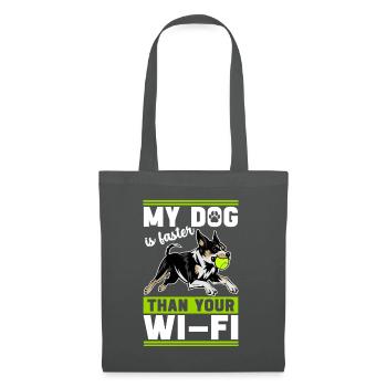 Flyball Dog Sports - Tote Bag - graphite grey - Front