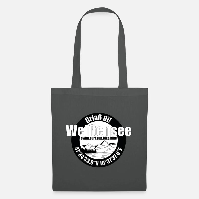 Der Weißensee - Stoffbeutel - Graphite