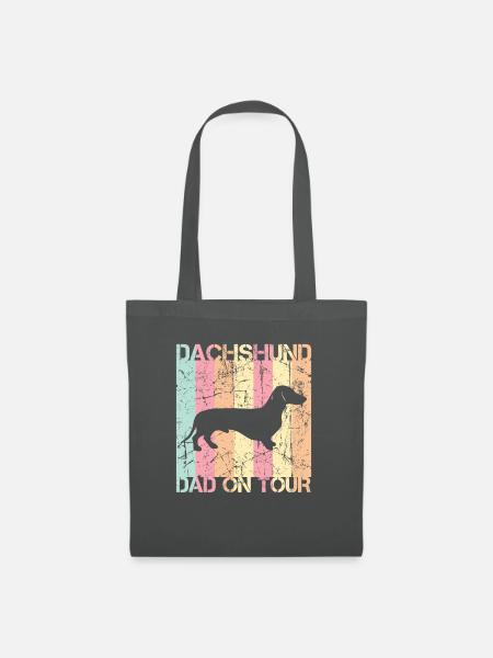 Dachshund Dackel Spruch Geschenk - Stoffbeutel - Graphite
