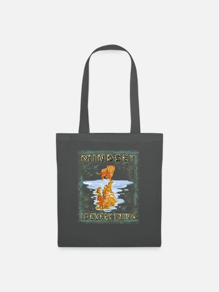 Motivation Mindset Baby Tiger - Stoffbeutel - Graphite