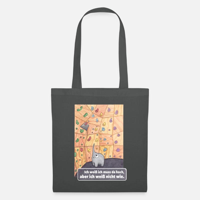 Bouldern Geschenk Geburtstag - Stoffbeutel - Graphite