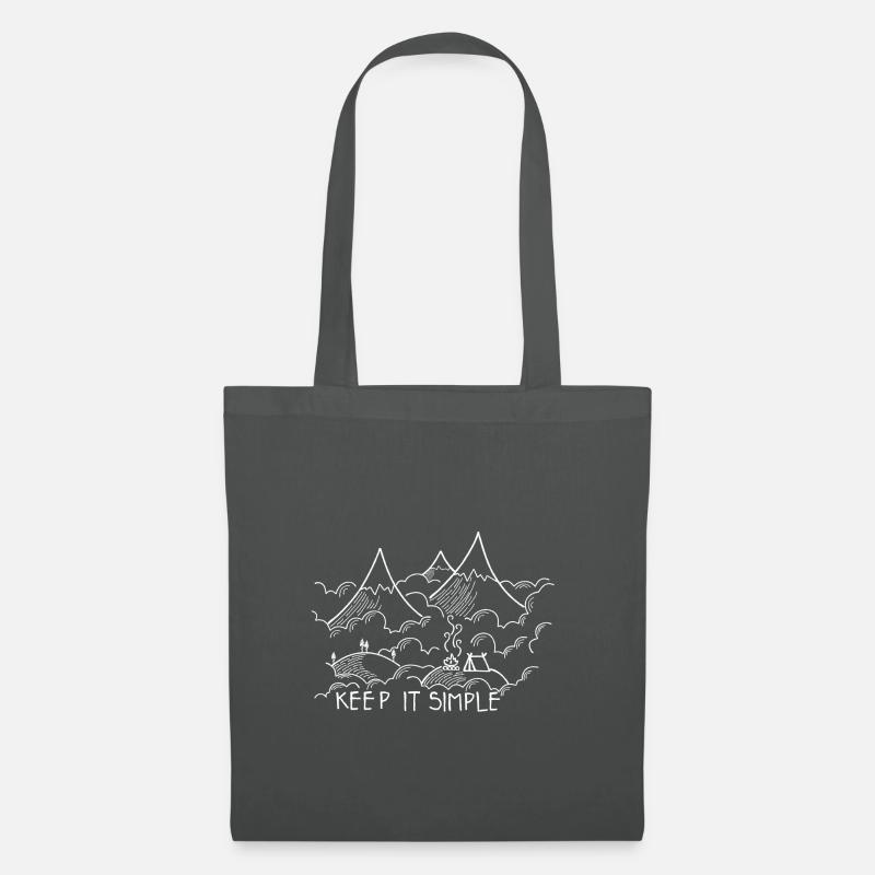 Keep it simple Camping Trip Tshirt - Stoffbeutel - Graphite