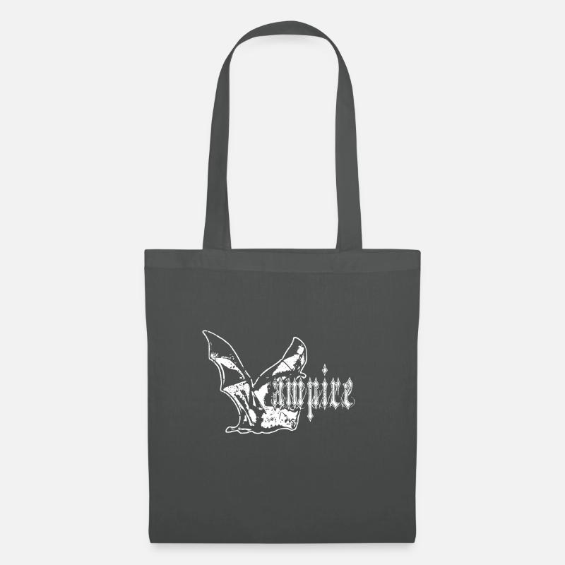 Vampire - Vampir Fledermaus Gothic Vamp Gothstyle - Stoffbeutel - Graphite