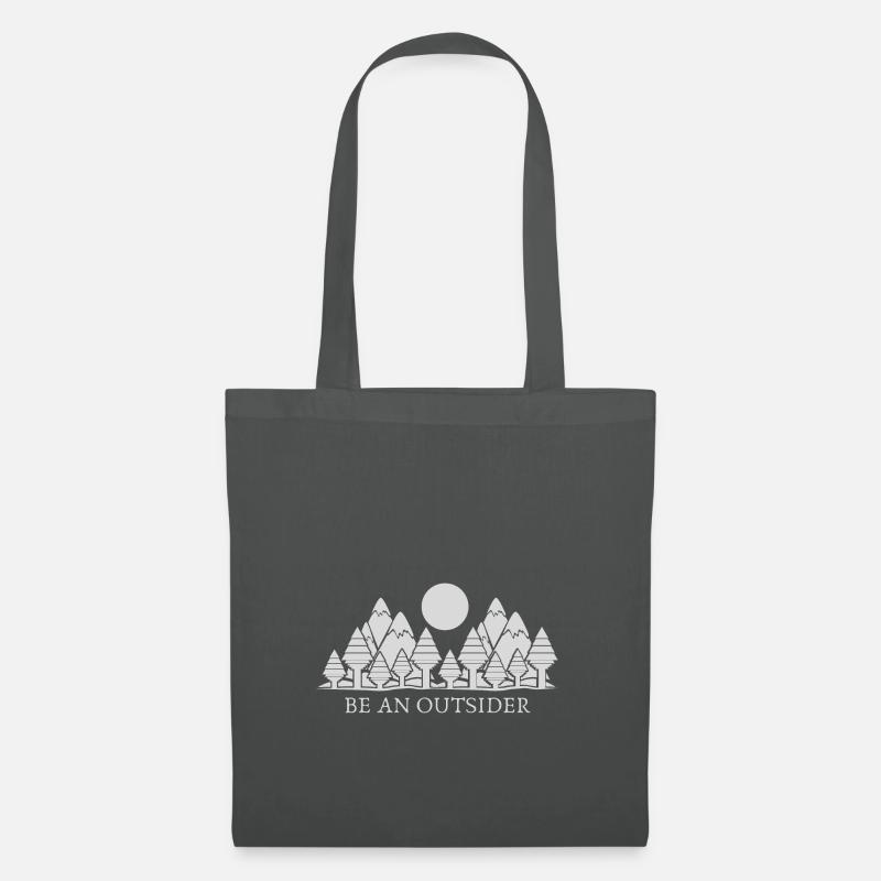 Be an outsider - Tote Bag - graphite grey