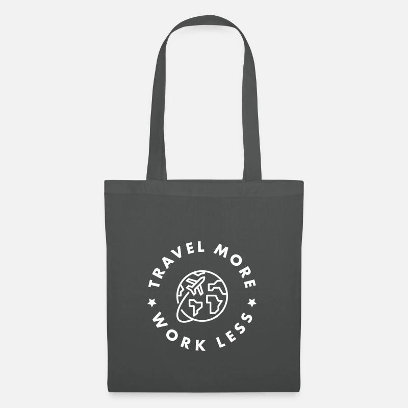 Travel more - work less - Stoffbeutel - Graphite