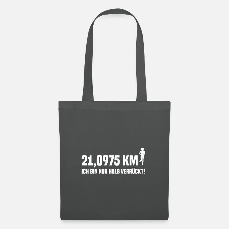 Halbmarathon 21 km - Stoffbeutel - Graphite