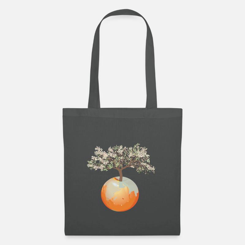 Erde - Apfelbaum - Stoffbeutel - Graphite