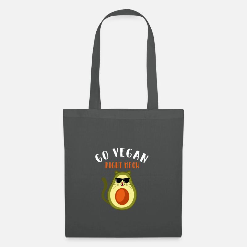 go vegan - Stoffbeutel - Graphite