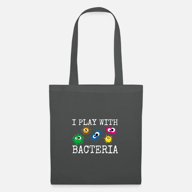 Je joue avec une technique de laboratoire de microbiologiste de bactéries - Sac en tissu - gris graphite