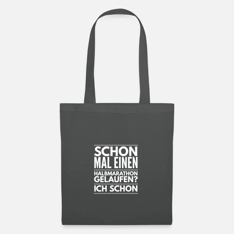 Halbmarathon - Stoffbeutel - Graphite