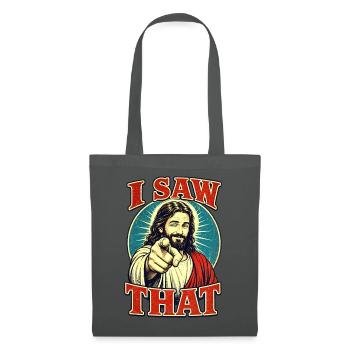 JESUS SAW THAT - Stoffbeutel - Graphite - Vorne