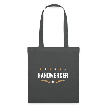 Handwerker Beruf - Stoffbeutel - Graphite - Vorne