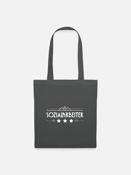 Sozialarbeiter Beruf - Stoffbeutel - Graphite
