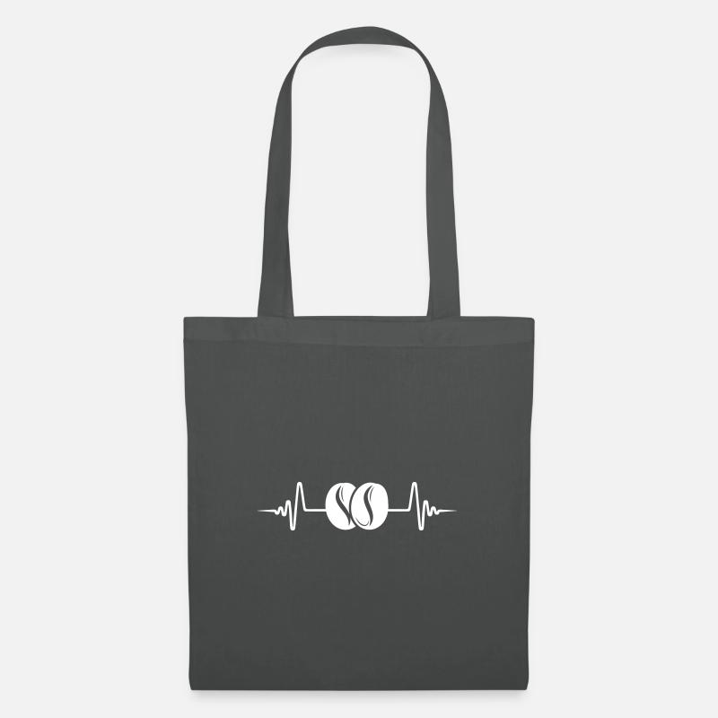 Kaffeebohne Puls - Stoffbeutel - Graphite