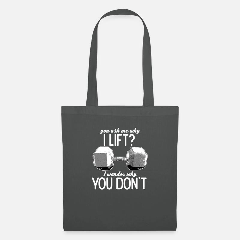 Lifting Training Dumbbell Gym - Stoffbeutel - Graphite