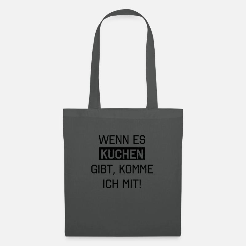 Kuchen Kuchen Kuchen - Stoffbeutel - Graphite