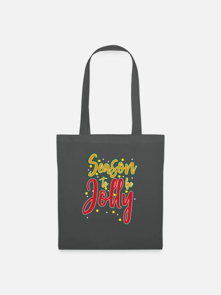 Season to be Jolly - Stoffbeutel - Graphite