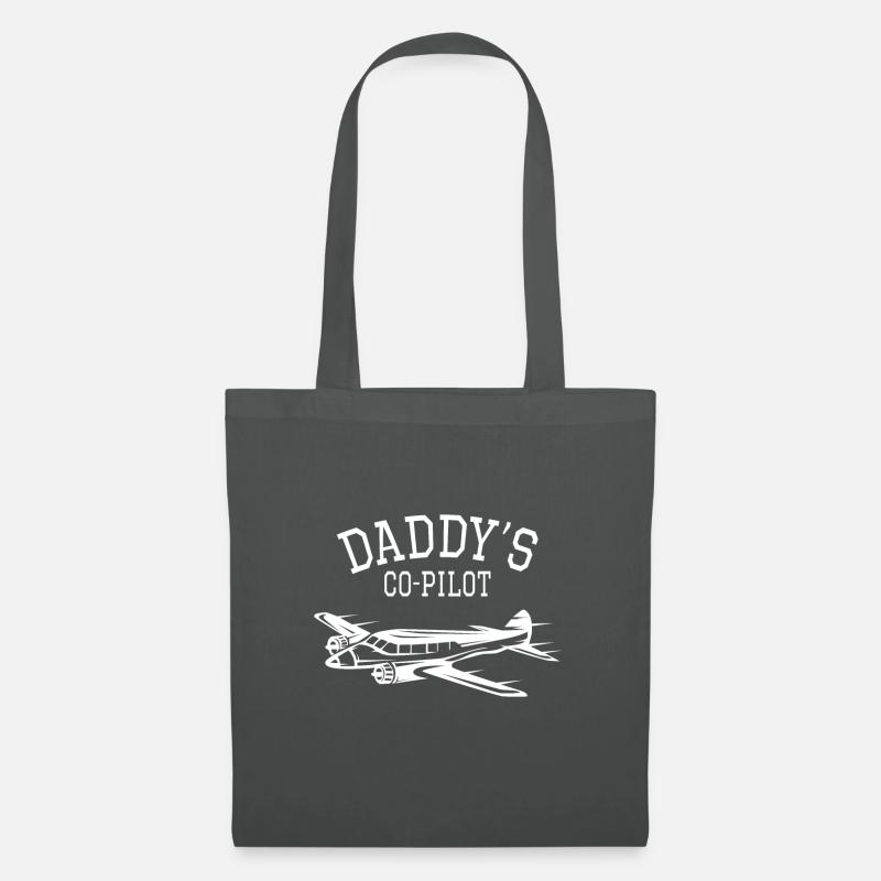 Daddy s CO PILOT - Shirt - Stoffbeutel - Graphite